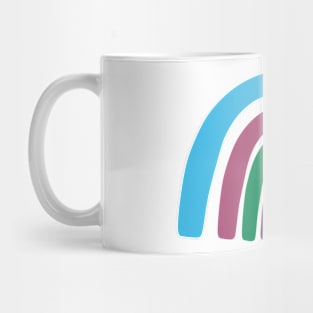 Colorful heart rainbow Mug